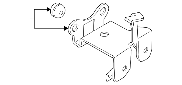 58960-1D200 Деталь ABS PUMP ASSY BRACKET ASSY