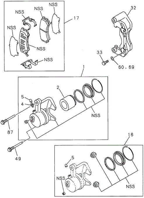SLX FRONT DISK BRAKE CALIPER