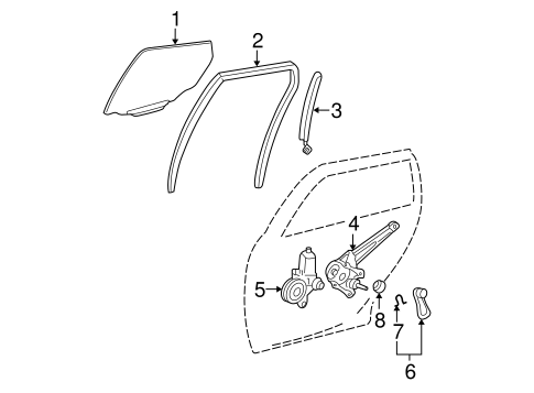 Matrix GLASS - REAR DOOR