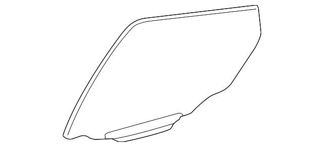 68103-02200 Деталь DOOR GLASS, RIGHT