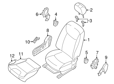 Sentra PASSENGER SEAT COMPONENTS