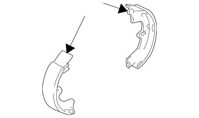 58350-2EA00 Деталь PARK BRAKE SHOES