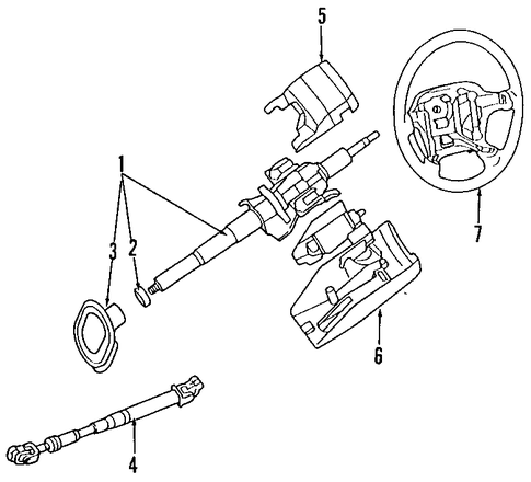 Montero STEERING COLUMN