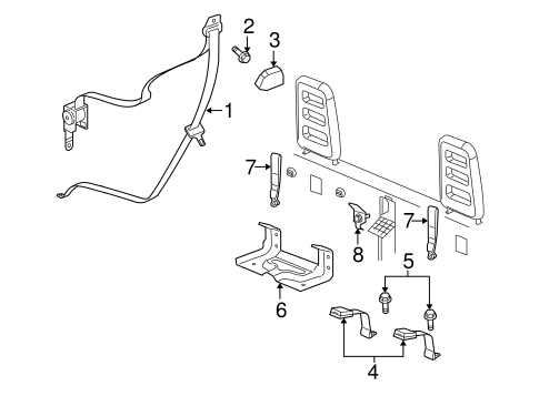 Dakota REAR SEAT BELTS 2