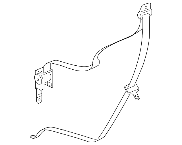 5JU421J3AA Деталь RETRACTOR ASSY, LEFT