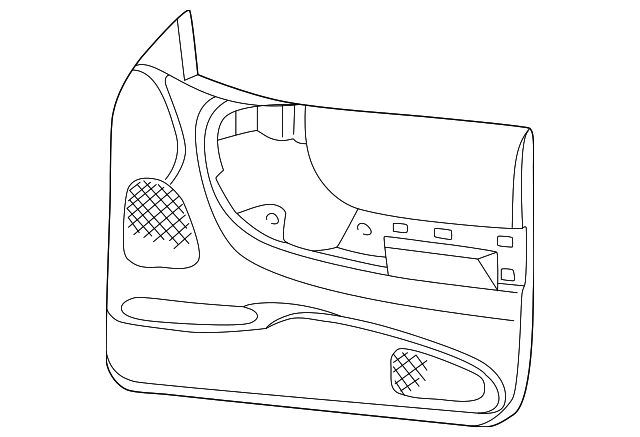 1F216842007 Деталь DOOR TRIM, RIGHT