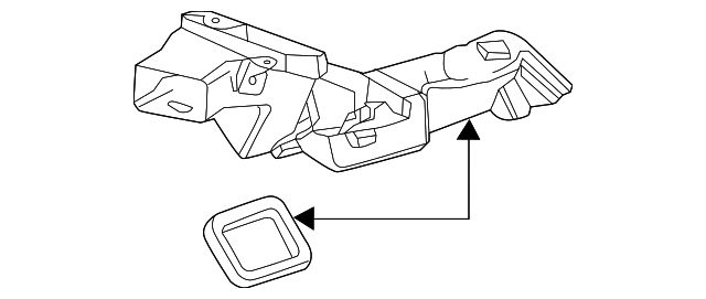 23117426 Деталь LOWER AIR DUCT, RIGHT