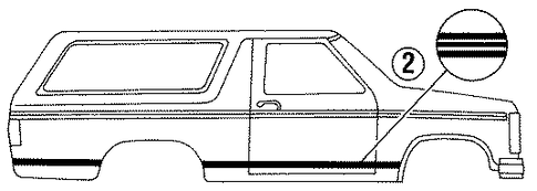 Bronco STRIPE TAPE 2