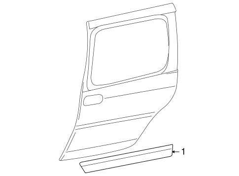 Terraza EXTERIOR TRIM - SIDE DOOR