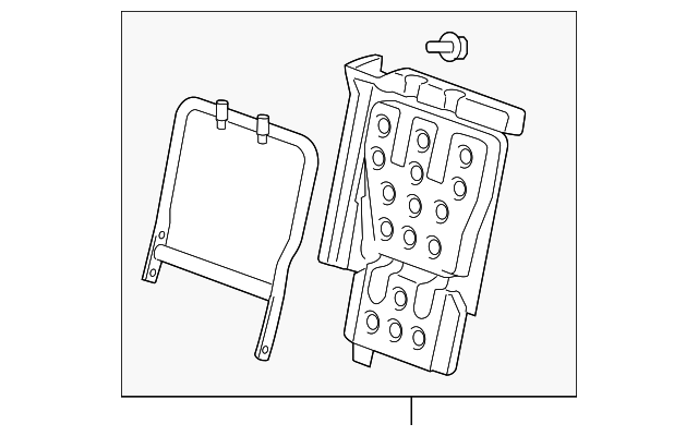 8731178J00 Деталь SEAT BACK FRAME