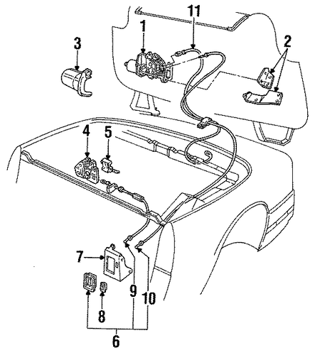 Allante STORAGE COMPARTMENT