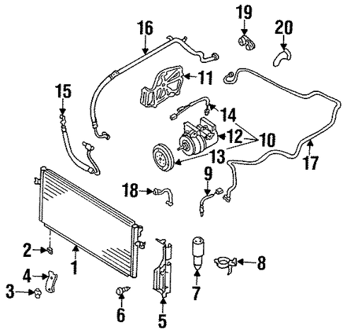 Altima CONDENSER, COMPRESSOR & LINES