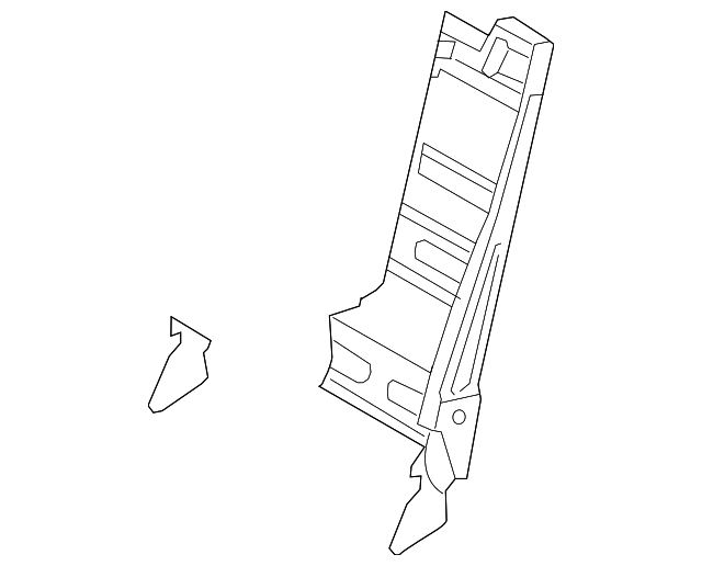 89302-0W400 Деталь SEAT BACK FRAME, LEFT