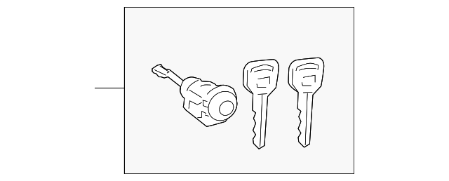 69052-07030 CYL & KEYS, LEFT