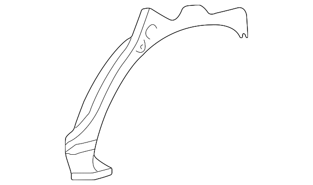 61631-42050 Деталь OUTER WHEELHOUSE, RIGHT