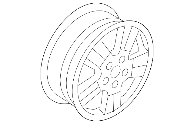 8L8Z-1007-G WHEEL, ALLOY