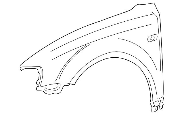 3B0-821-106-C Деталь FENDER, RIGHT