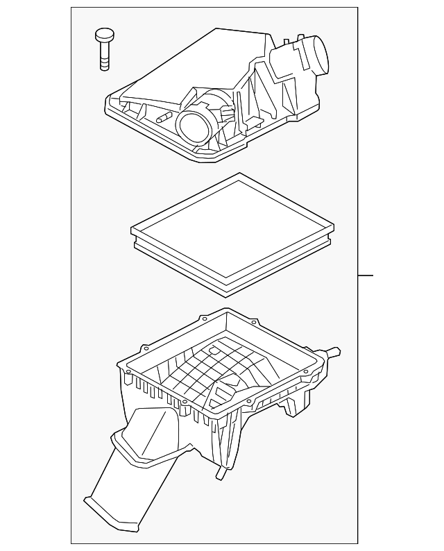 22831213 Деталь AIR CLEANER ASSY