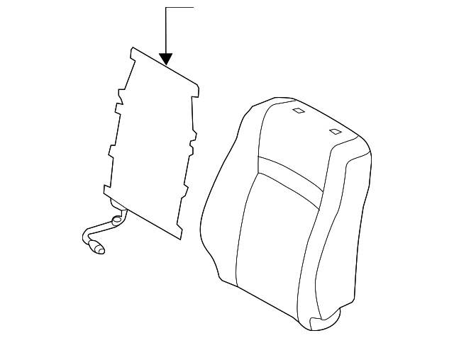 71073-06F50-B1 Деталь SEAT BACK COVER