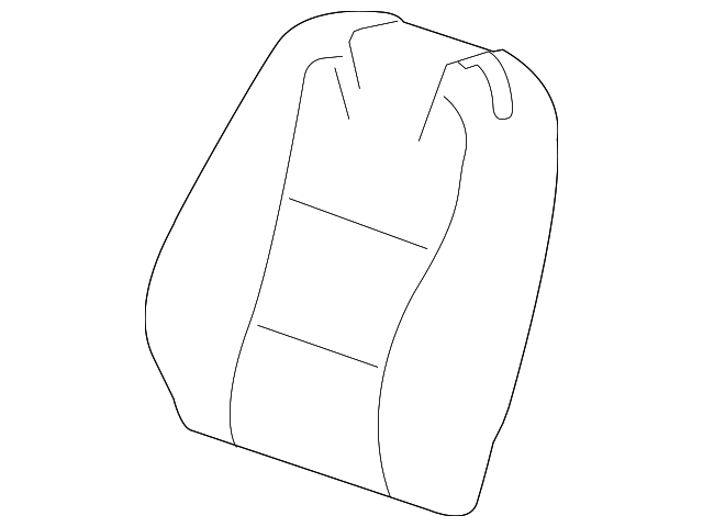 22795645 Деталь SEAT BACK COVER, LEFT