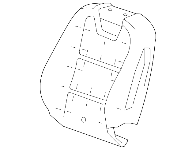 92230407 Деталь SEAT BACK PAD, LEFT