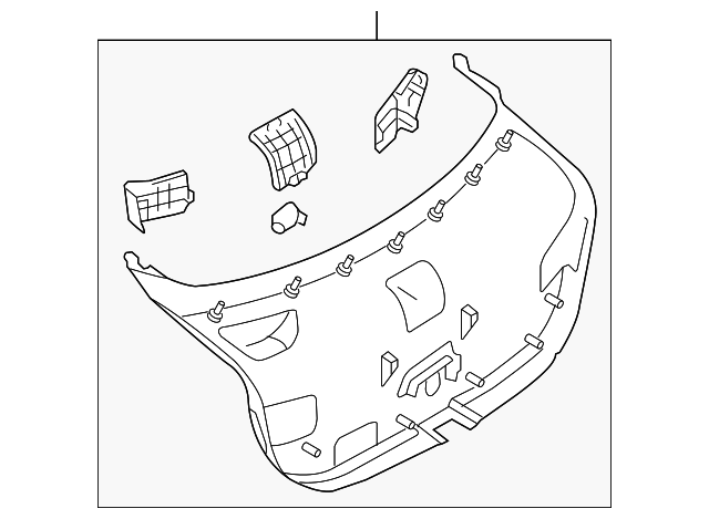 GM9A-68-960H-02 Деталь LOWER TRIM PANEL