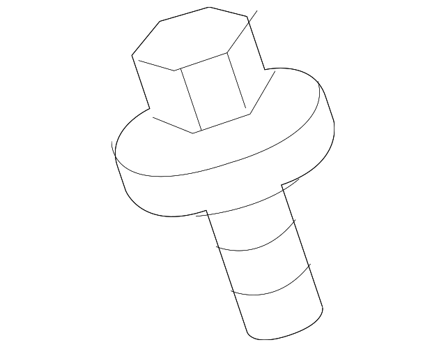 081A6-6121A Деталь W'SHIELD HEADER BOLT, LEFT