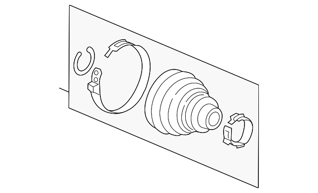 44018-T3M-A00 Деталь BOOT SET, OUTBOARD