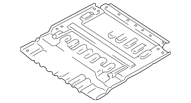6211165D22 Деталь REAR FLOOR PAN