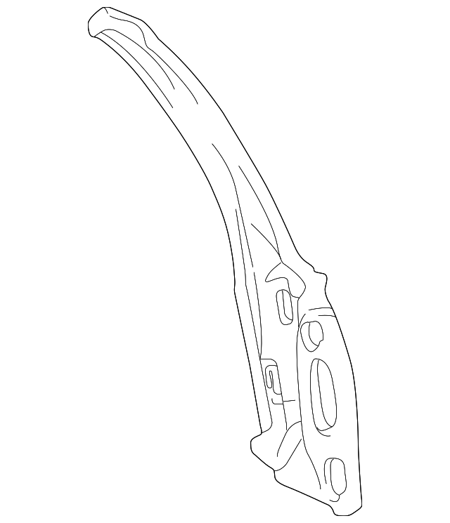 6423165D12 Деталь CORNER PANEL, RIGHT