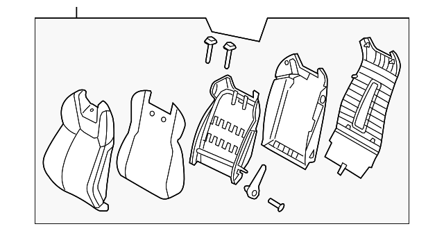 88304-2M540-NG3 SEAT BACK ASSY