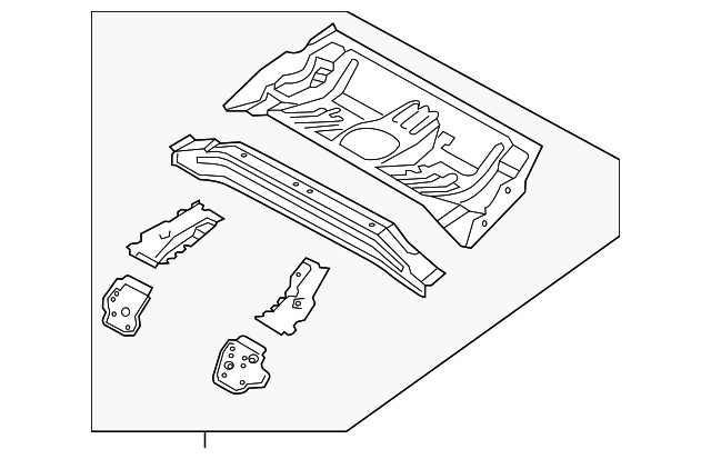 65510-A7510 Деталь REAR FLOOR PAN