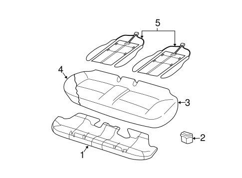A4 Quattro REAR SEAT COMPONENTS 4