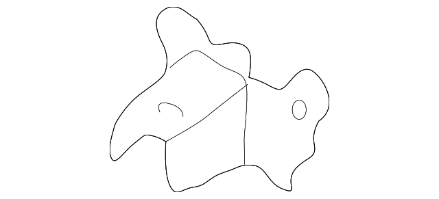 T00153896 Деталь BUMPER BRACKET, LEFT