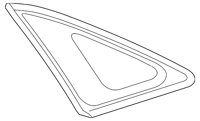 62710-0T021 Деталь QUARTER GLASS, RIGHT