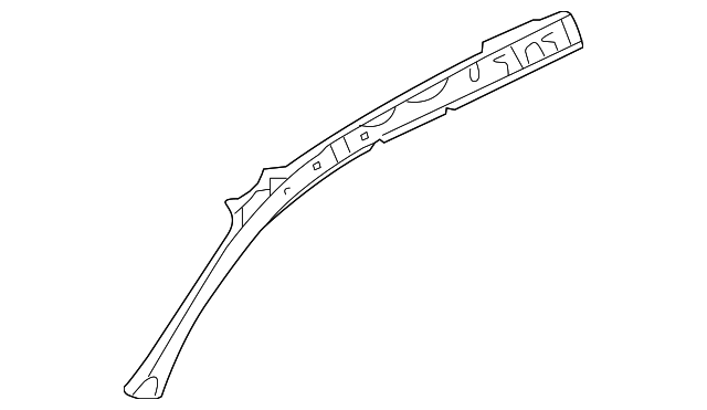 8V5-810-179 Деталь INNER W/S PILLAR, LEFT