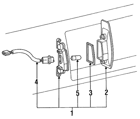 ES250 LICENSE LAMPS