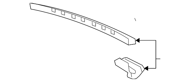 15911444 Деталь PANEL ABOVE LID REINFORCEMENT
