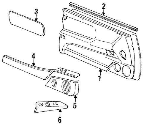 Riviera INTERIOR TRIM - DOOR