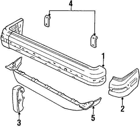 Bronco II BUMPER & COMPONENTS - FRONT