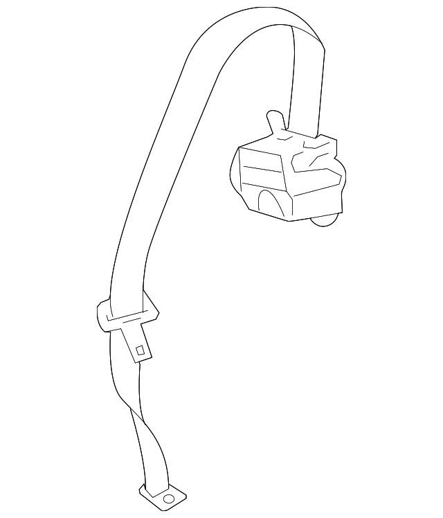 73350-48060-C0 Деталь CENTER BELT ASSY