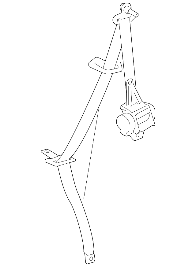 73370-48072-C0 Деталь BELT & RETRACTOR, LEFT