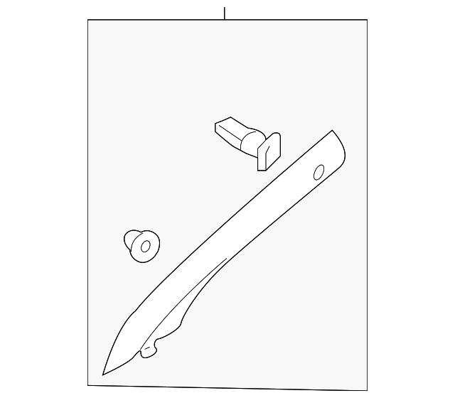 85810-4U00087 Деталь WNDSHLD PLR TRIM, LEFT