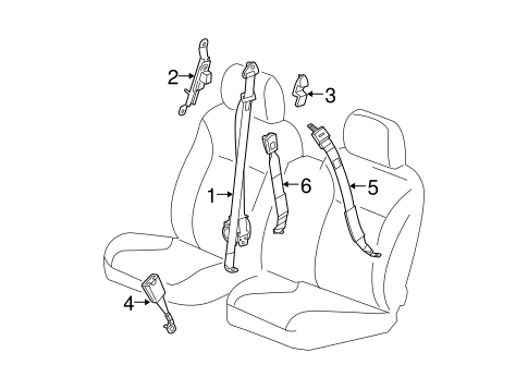 Colorado FRONT SEAT BELTS