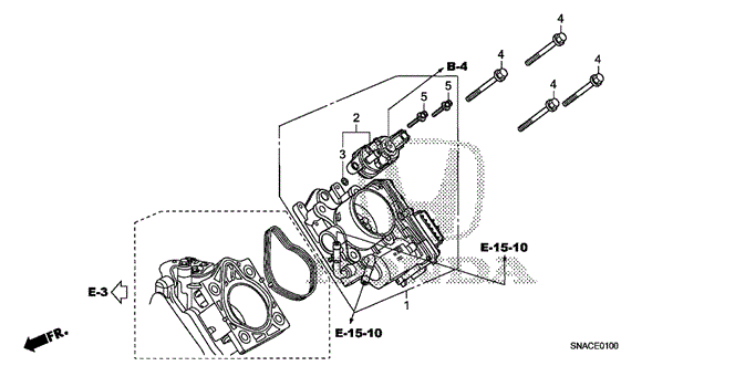 ENGINE/THROTTLE BODY (1.8L) for 2010 Honda CIVIC SEDAN #1