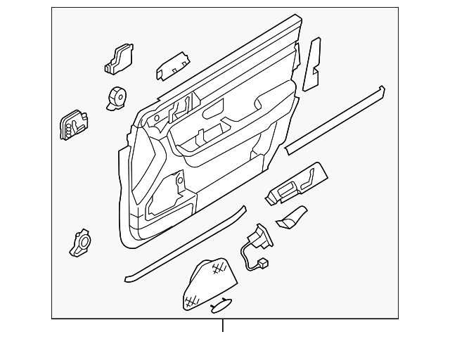 82301-3F262L4AS Деталь DOOR TRIM PANEL, LEFT