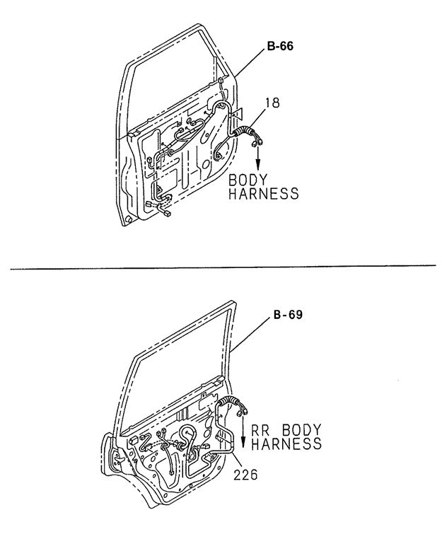 ELECTRICAL / EXHAUST / HEATER / FUEL/WIRE HARNESS (DOOR) for 1998 Acura SLX #1
