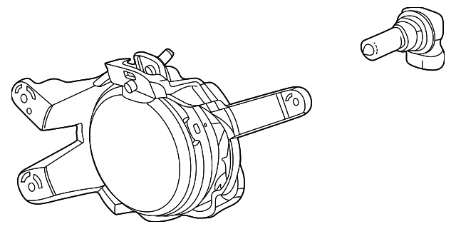 95169824 Деталь FOG LAMP ASSY, LEFT
