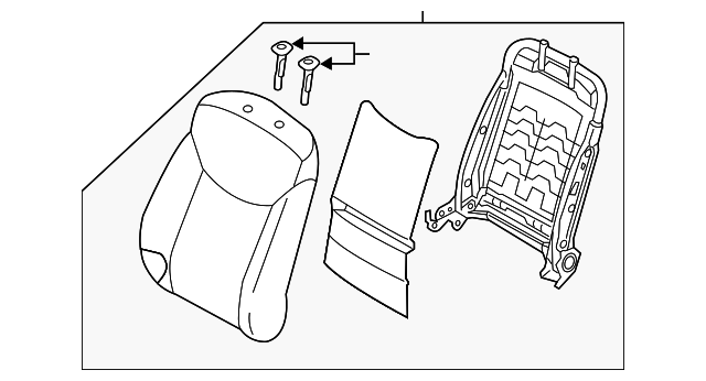 88400-3Y625-MSD SEAT BACK ASSY