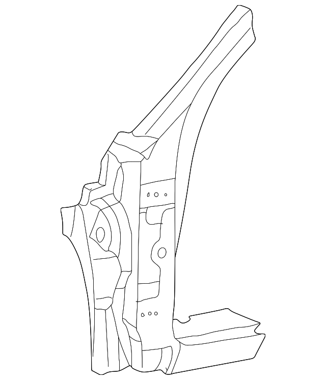 61131-06020 Деталь HINGE PILLAR, RIGHT